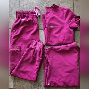 Figs PINK scub SET 3 ITEMS